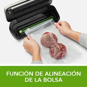 Envasadora al vacío compacta FoodSaver VS1190X - Ayuda de alineado de bolsa